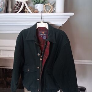 Gant Green and Brown Varsity Jacket